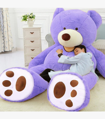 Gray giant plush teddy bear HugHero, 80 cm, super soft and huggable, perfect cuddle buddy for kids and adults, cozy decor.