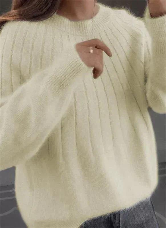 "Luxurious men's cashmere sweater perfect for fall and winter, shown in elegant blue with a plush, soft texture."