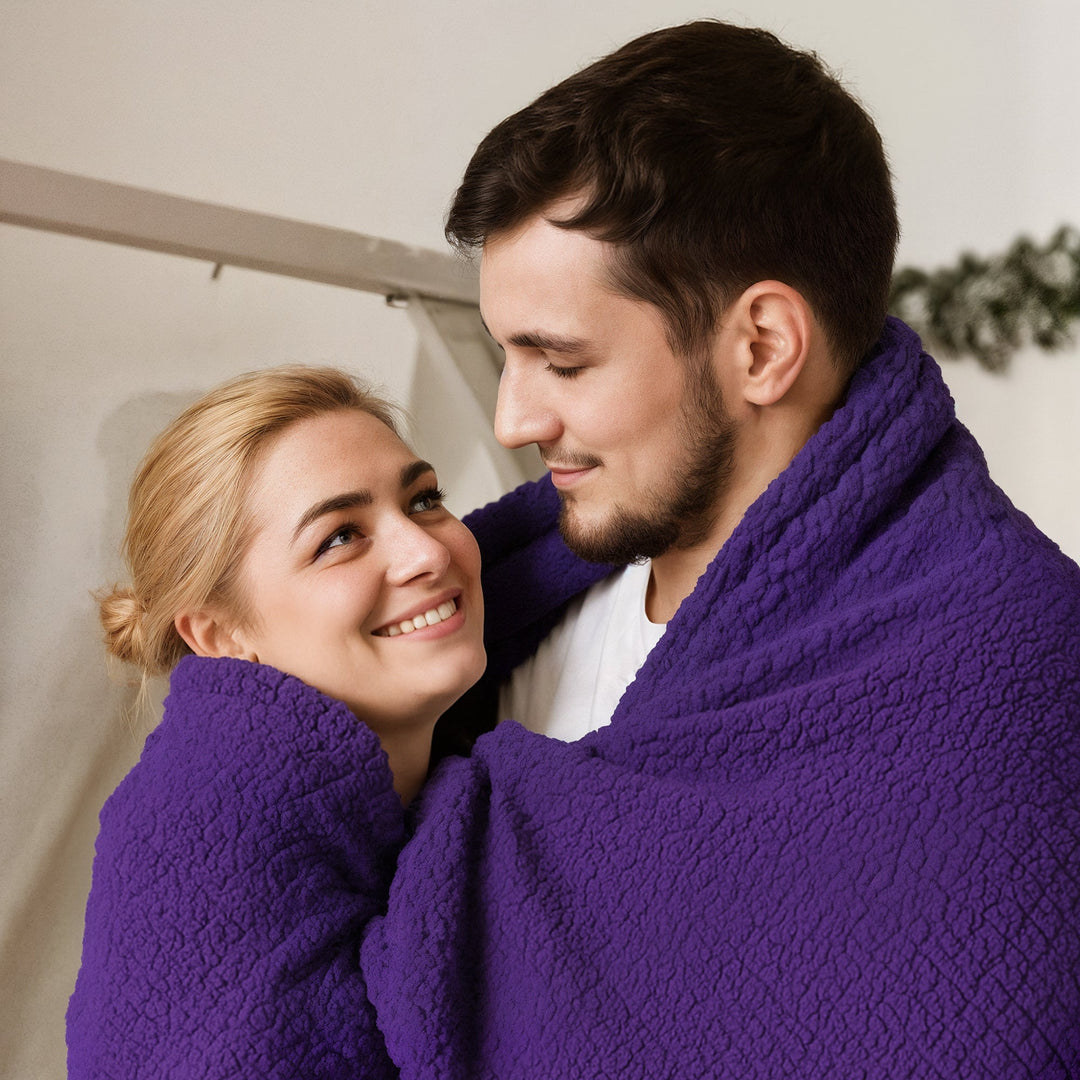 "Soft adult waterproof intimacy blanket, black, king size; sleek design, protects against spills and stains in bedrooms."