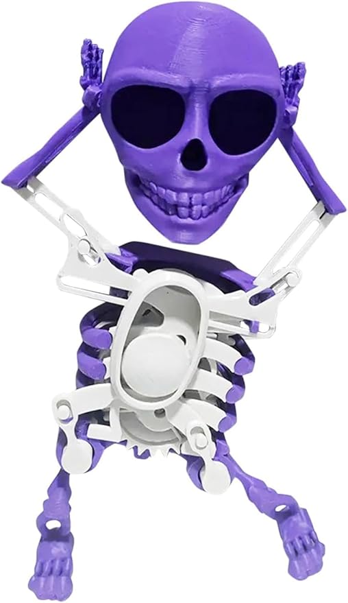Mini animated skull, a novelty gift with captivating lights and sound, adds character to any space