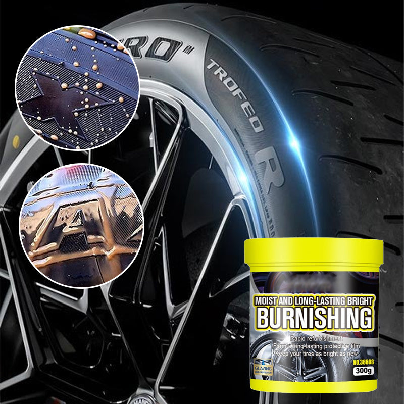 Car care paste: premium tire shine & protector for vehicle maintenance
