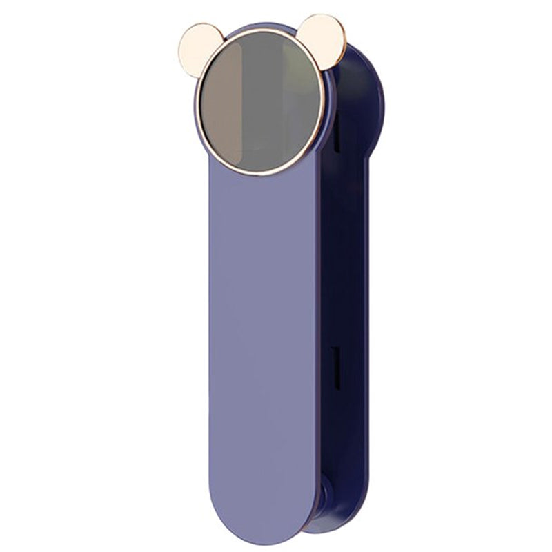 Foldaway hanger holder, mounts to the wall for convenient and discreet closet organization.