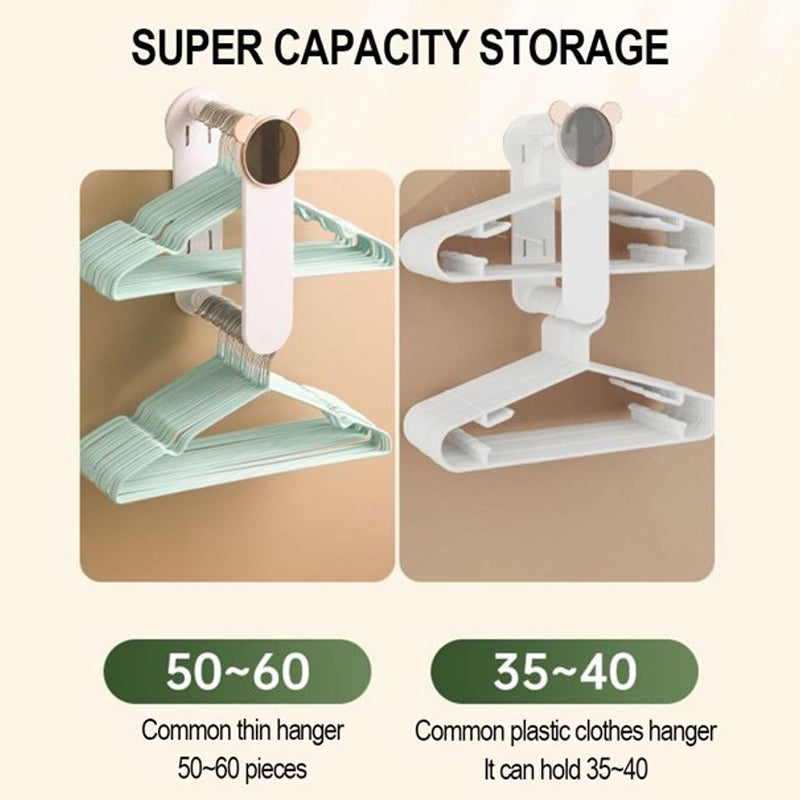 Modern retractable hanger storage, a sleek solution for space-saving and efficient home use.