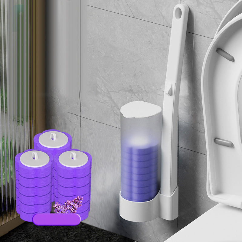 Hygiene product: Disposable toilet brush with long handle