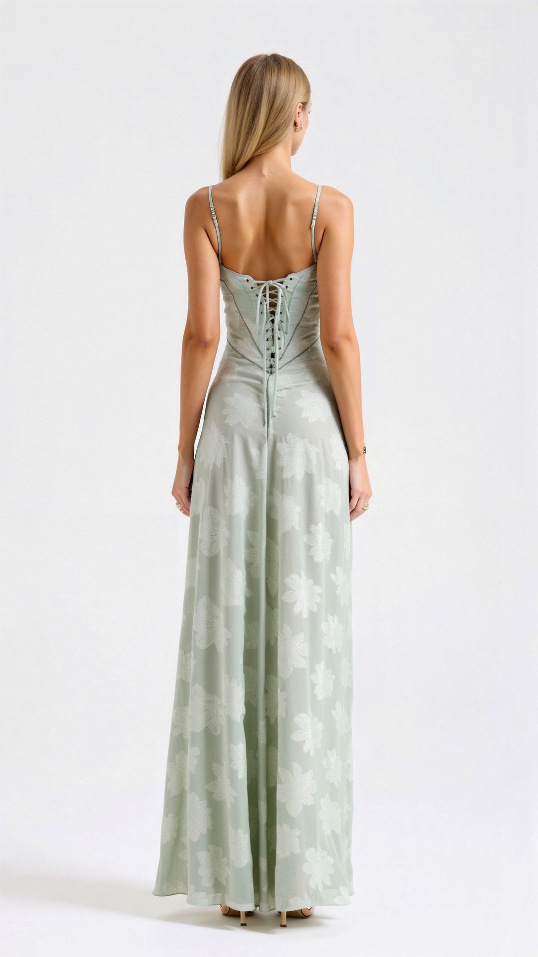 Luxurious women's slip maxi dress for formal events and discerning wedding guests