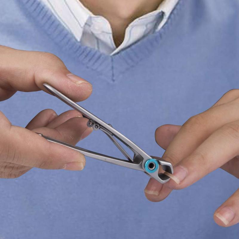 High-quality ergonomic nail clippers for thick nails, durable stainless steel beauty tool