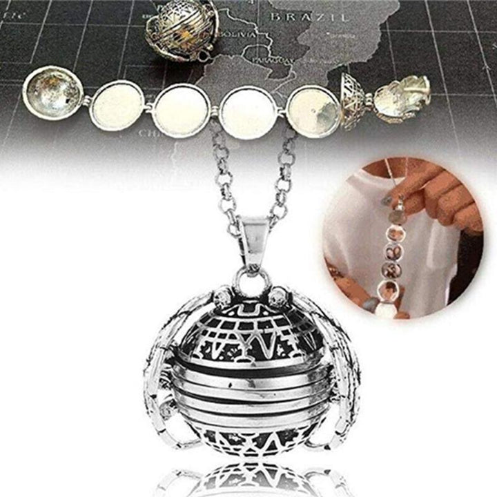 Elegant women's angel wing locket necklace, perfect for holding memories, a thoughtful gift.