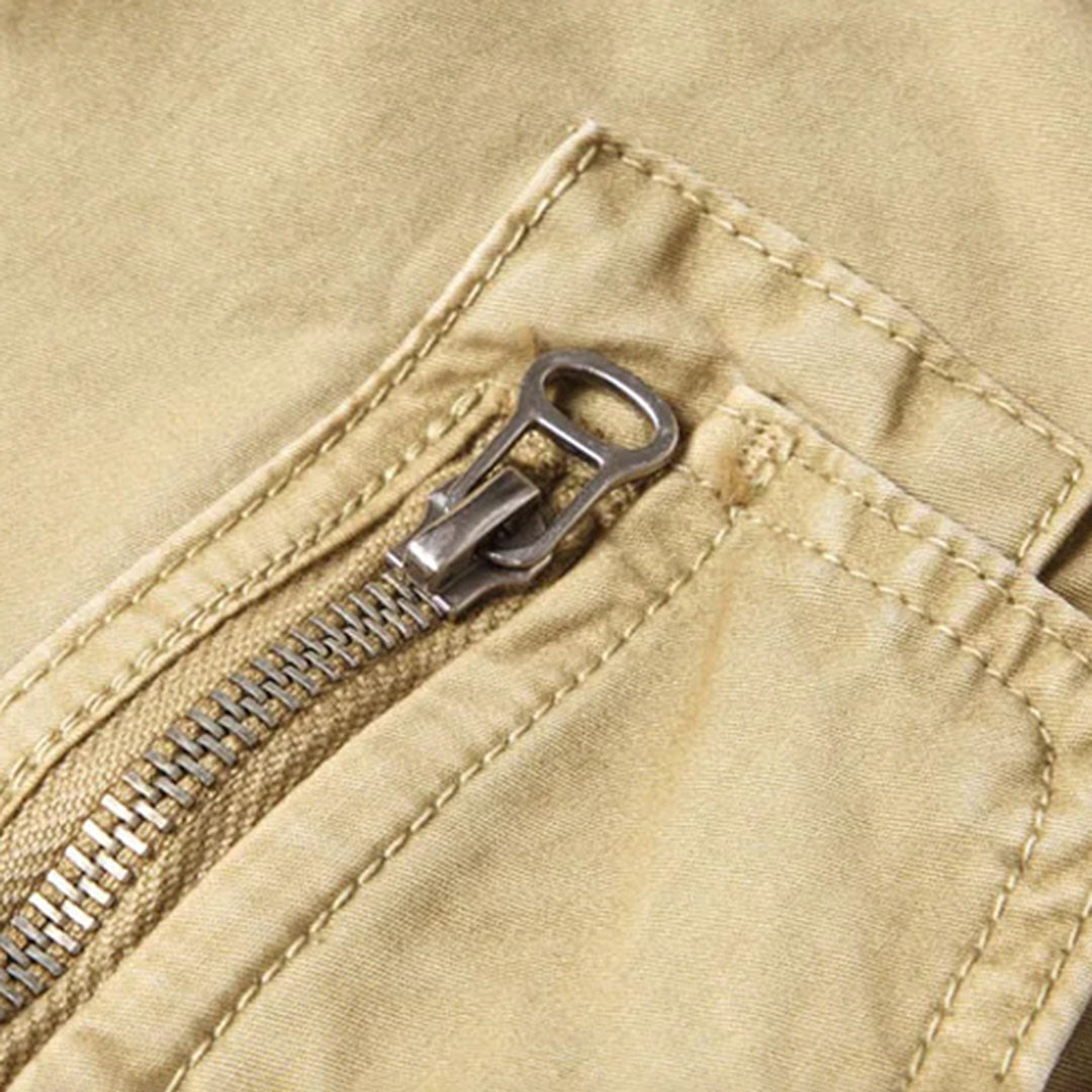 Full-body shot of men's tapered fit jogger pants, highlighting their modern and athletic design.