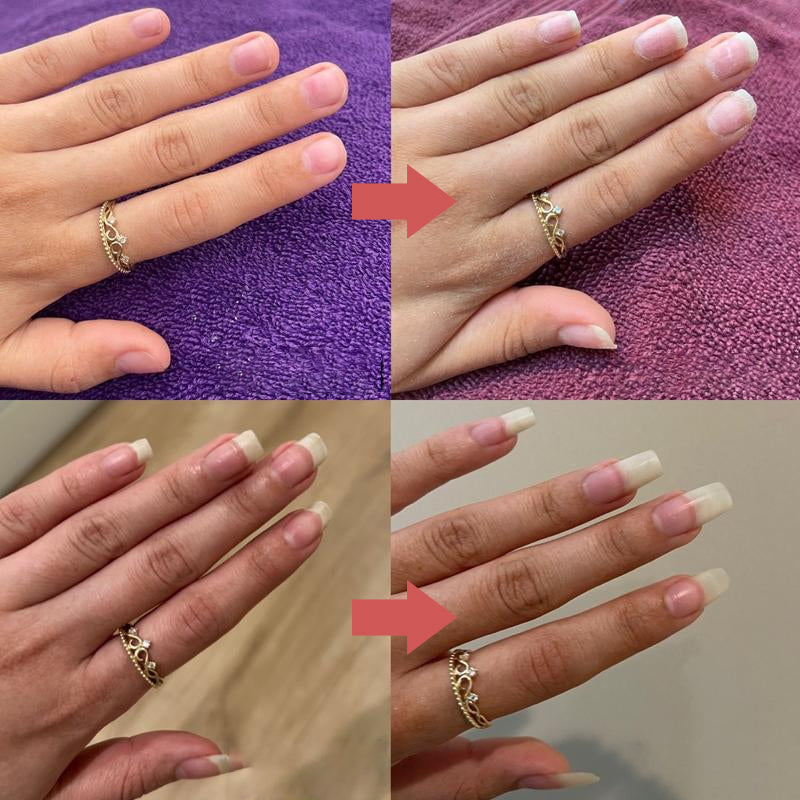 Nourishing Nail Growth & Strengthening Cuticle Oil used during a professional manicure service.