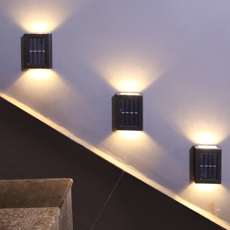 Solar-powered waterproof wall light, illuminating pathways without electricity costs