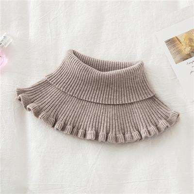Collection of colorful knit dickey collars, versatile unisex winter warmth solution