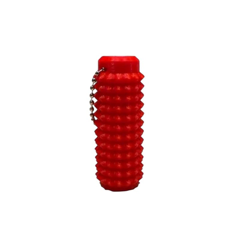 Adult holding a Calming Sensory Spike Keychain, a sensory tool for stress management