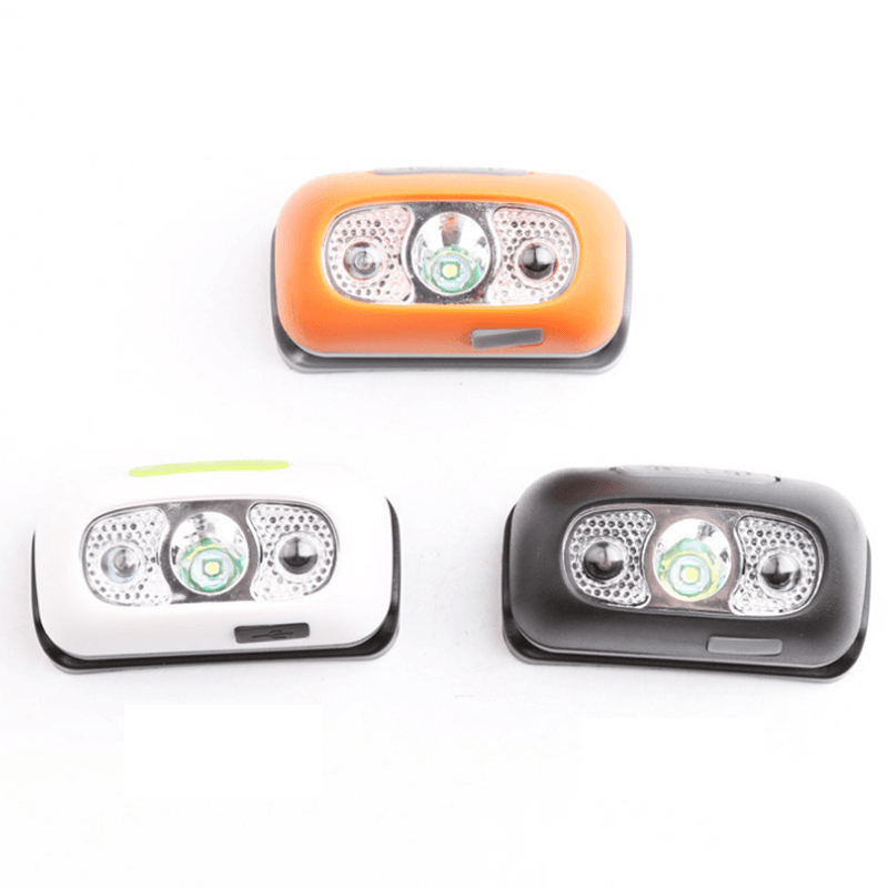 Lightweight LED headlamp, motion-controlled for convenience, perfect for all outdoor and camping needs.