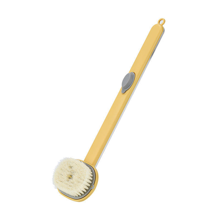 Long handle bath brush for easy self-massage and exfoliating hard-to-reach areas