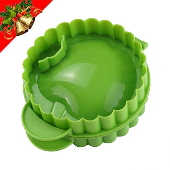Ergonomic Mini Pie Press and matching Dough Cutter, designed for efficient and fun baking of small pies
