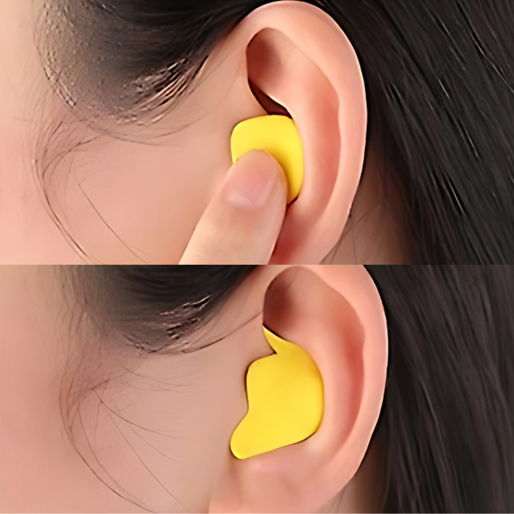 Travel essential noise-cancelling earplugs. Reusable ear protection for study & peaceful journeys.