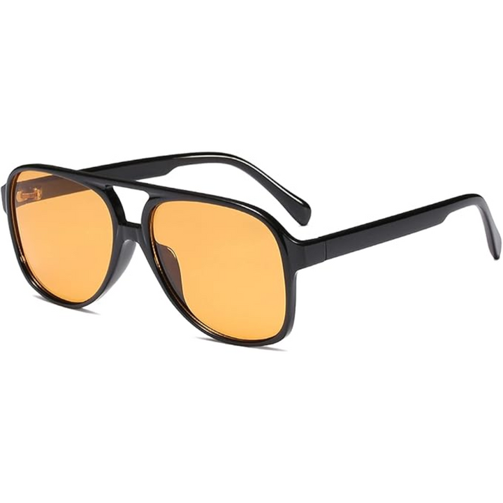 Chic vintage aviator eyewear, a versatile unisex accessory, ensuring UV400 eye safety.