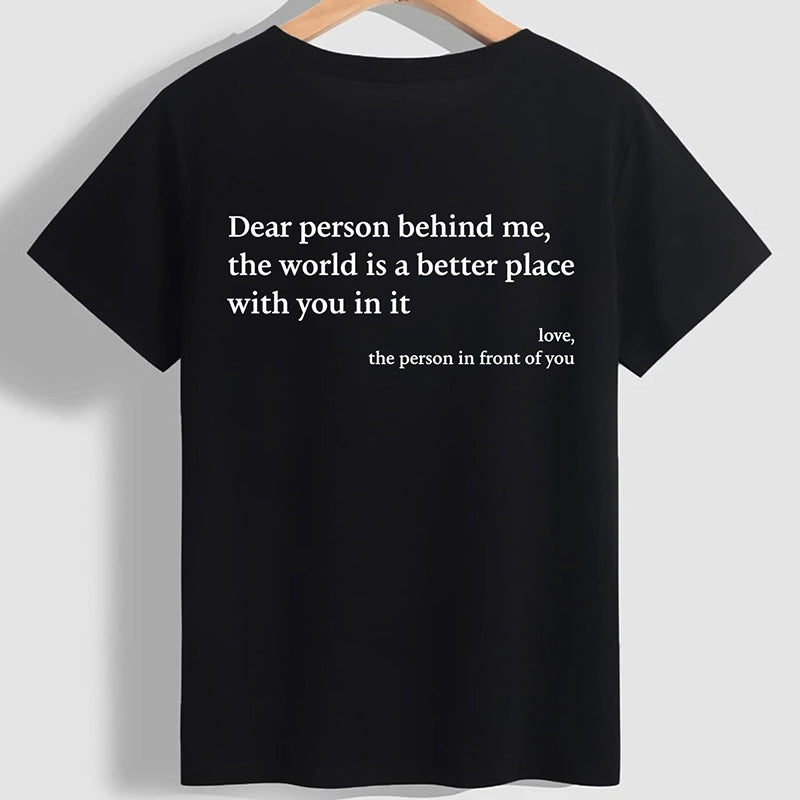 Unisex 'You Are Enough' comfort wear t-shirt in natural light, inviting and soft.