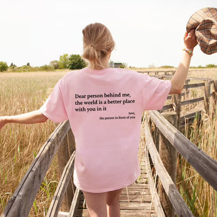 Unisex 'You Are Enough' t-shirt paired with comfort shorts, perfect casual wear.