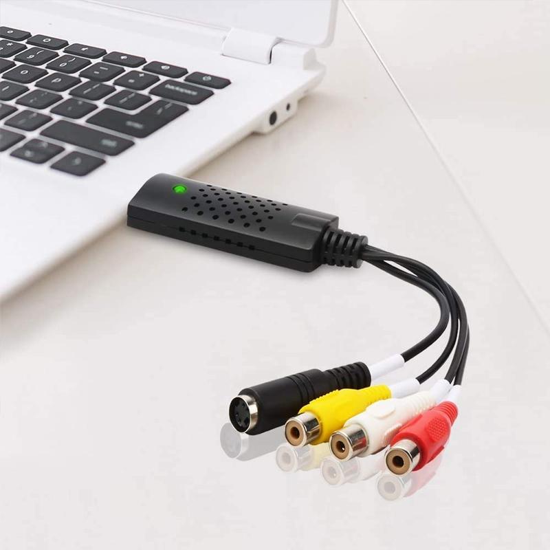 USB video capture card for analog to digital conversion, connect VHS to PC, digitize old videos