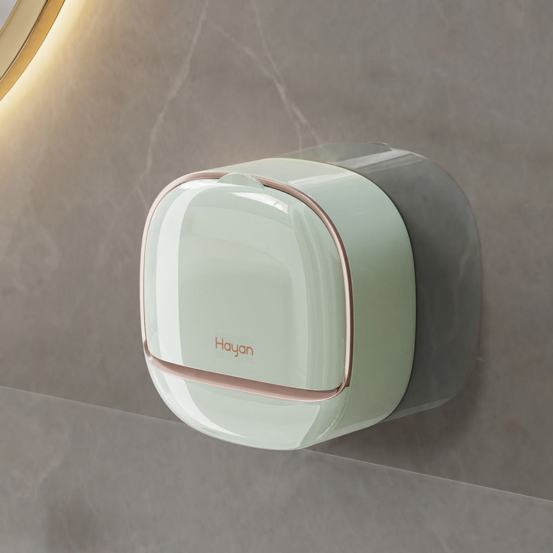 Bathroom organizer: wall-mounted soap dish with smart self-draining design, ideal for all types of bar soap.