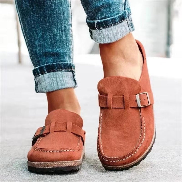 Women's casual suede slip-on flats for everyday comfort and support.