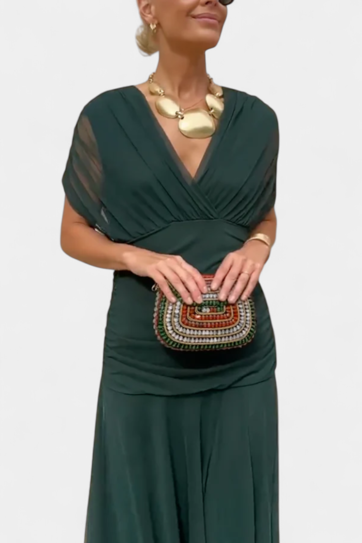 Gorgeous floral maxi dress, women's off-shoulder, sweetheart neckline, elegant evening wear.