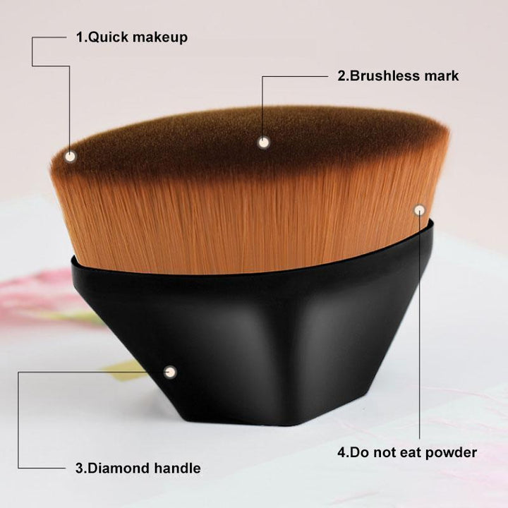 Seamless foundation makeup brush designed for smooth and even coverage