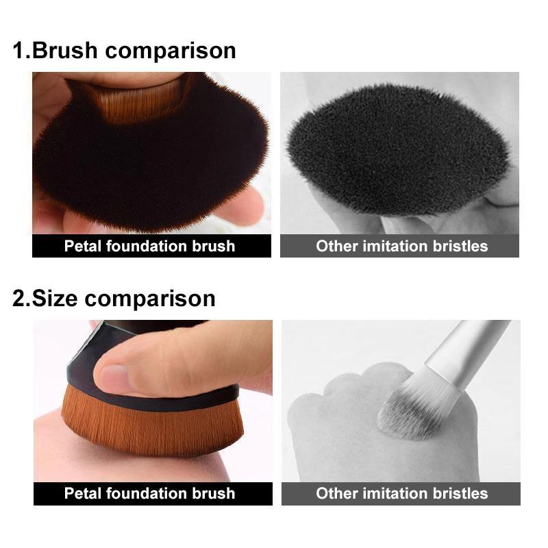 Ergonomic high-density cosmetic brush, perfect for a flawless finish