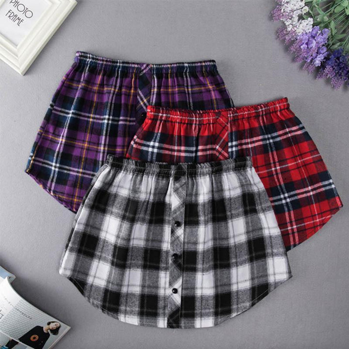 Women's high waist skirt, a fake hem layering piece, casual yet trendy clothing
