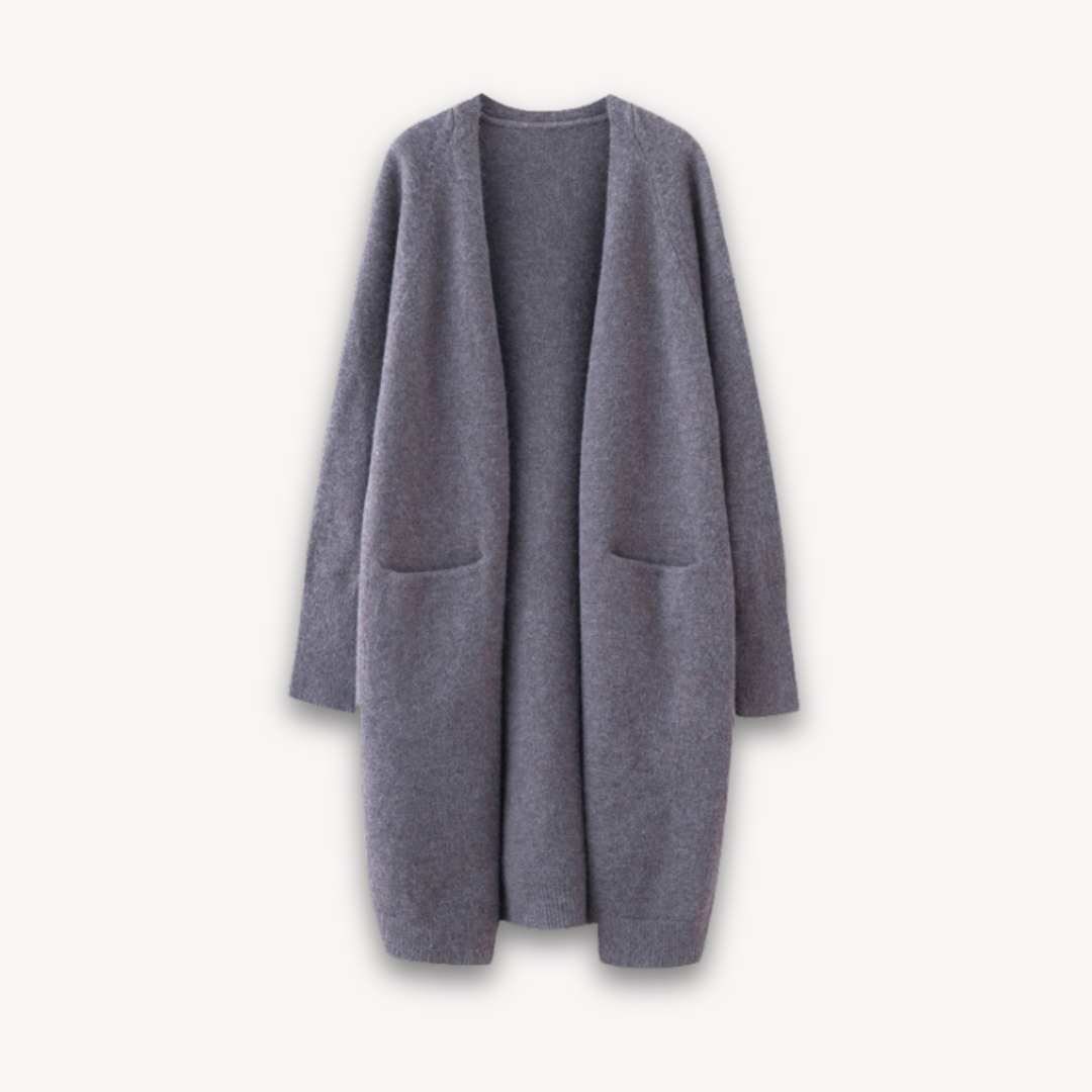 Open-front women's cardigan, versatile and lightweight for effortless casual fashion.