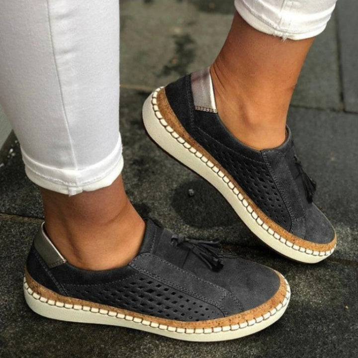 Breathable women's Orthoflex slip-on flats, designed for ultimate comfort, support, and versatile everyday wear.