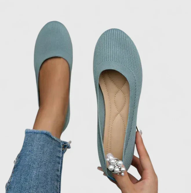 Health-focused women's slip-on orthopedic shoes for better posture, arch support & foot comfort.