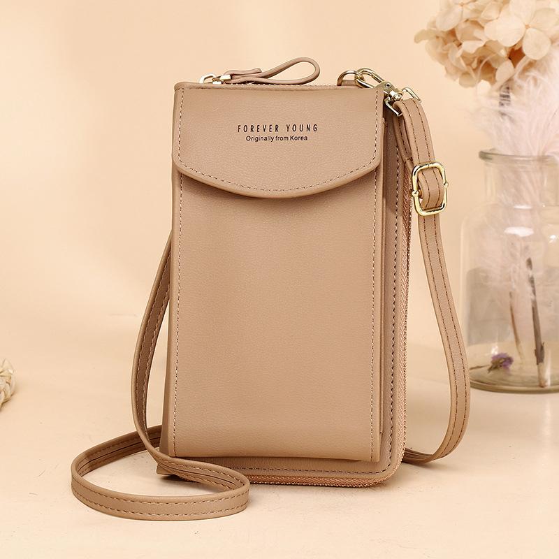 Women's fashion accessory: a sleek crossbody pouch wallet, suitable for various outfits