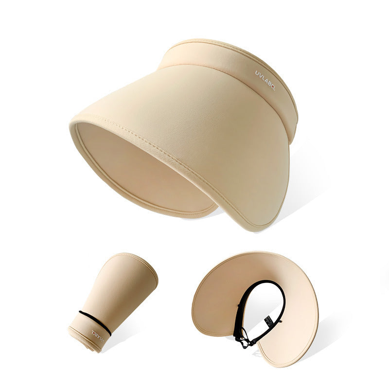 Stylish sun hat for women, UV protection, hollow top, essential outdoor fashion accessory