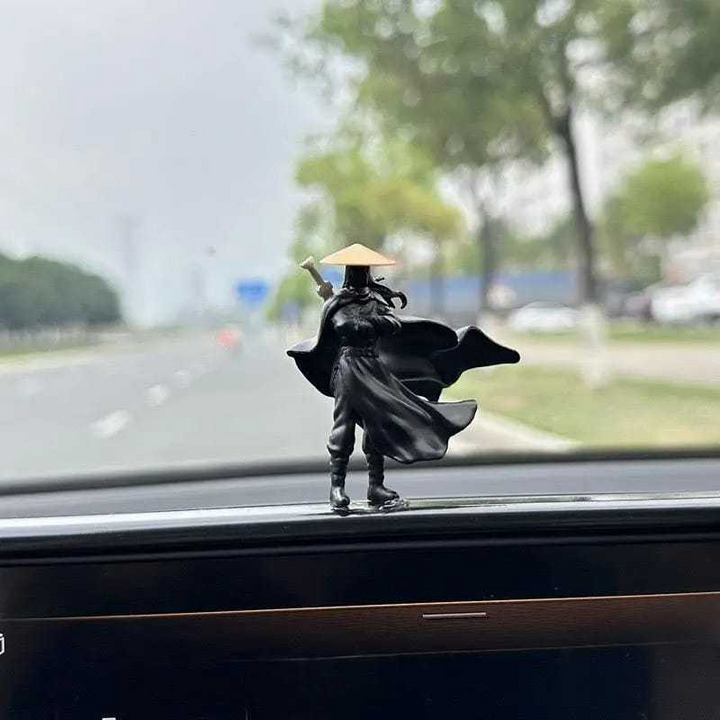 Gift-ready Youxia Knight-Errant set, unique automotive decor for fans of Chinese folklore & samurai
